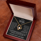 To My Wife Necklace with Love Message Card