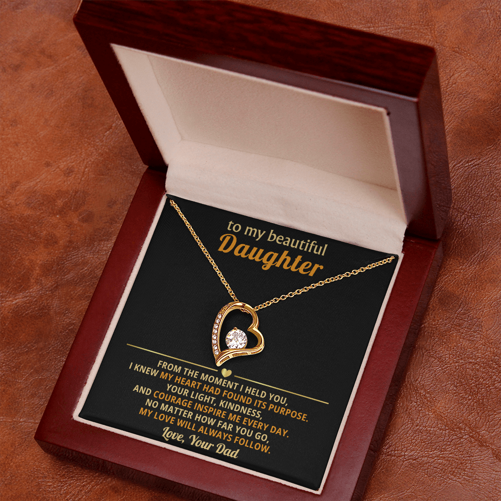 Daughter Forever Love Necklace - You Are My Purpose