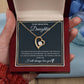 To My Beautiful Daughter - Gift from Proud Parents - Forever Love Necklace