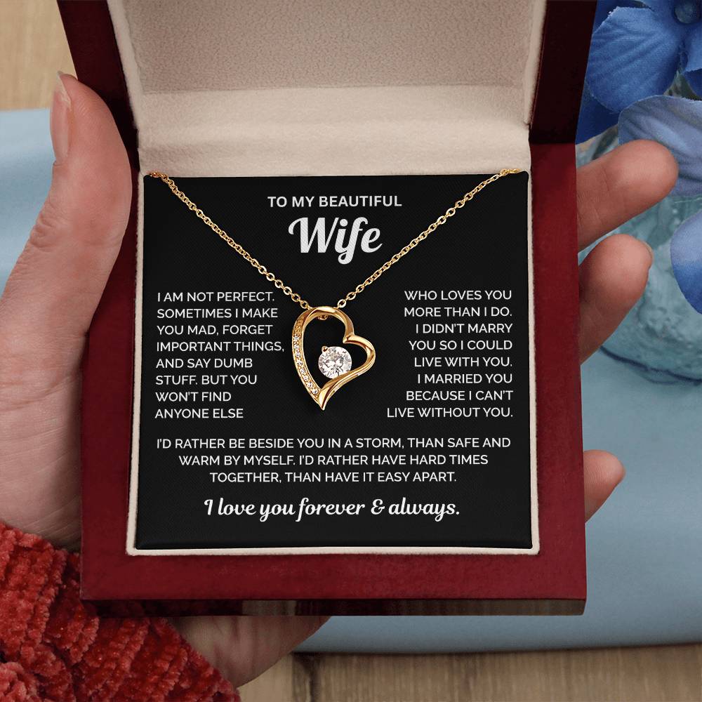 To My Beautiful Wife Necklace