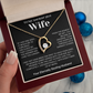 To My Smokin Hot Wife - Forever Love Necklace With Heartfelt Message