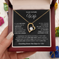 To My Future Wife - Forever Love Necklace for Fiancée with a Heartfelt Message