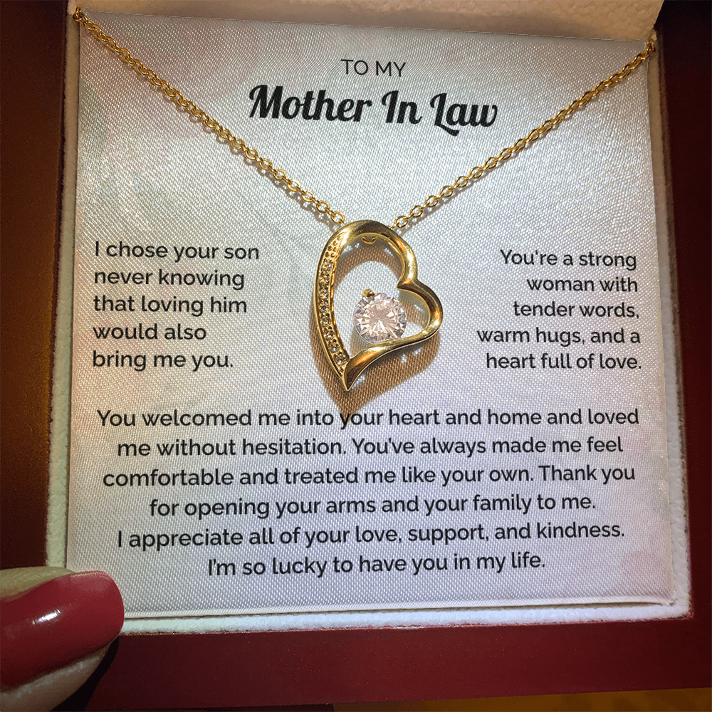 Mother in Law Gift - Lucky to have you in my love