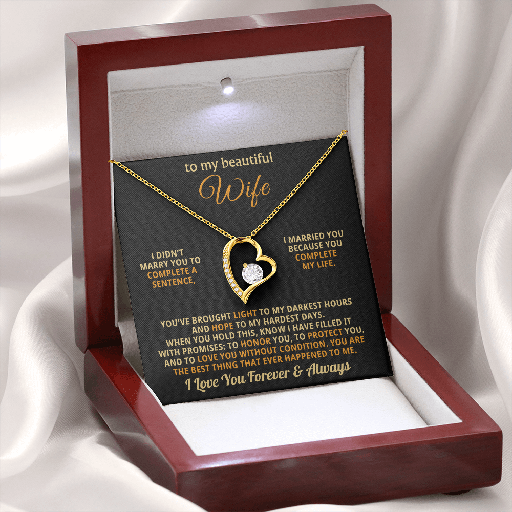 The Unbreakable Love Necklace for Wife