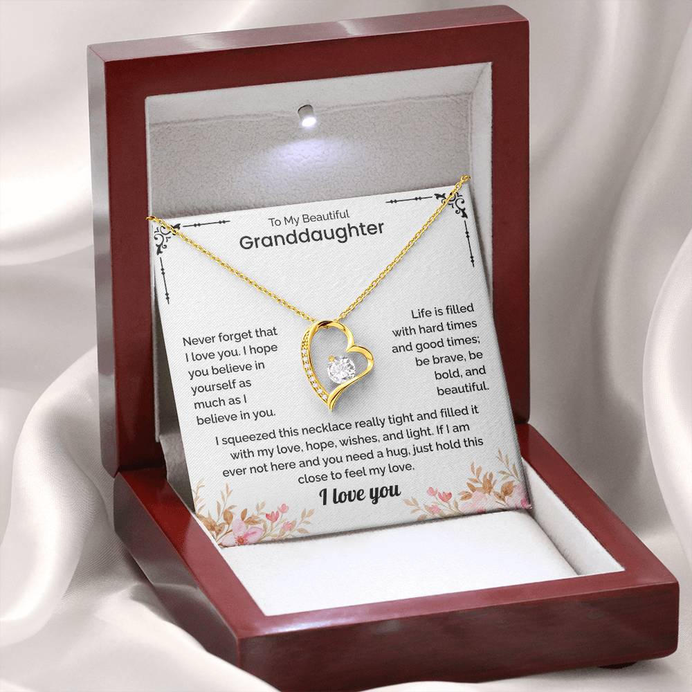 Granddaughter Gift - Forever Love Necklace