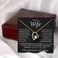 To My Wife Necklace with Love Message Card