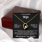 To My Beautiful Wife Necklace – Perfect Gift from Husband