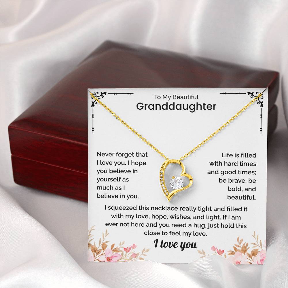 Granddaughter Gift - Forever Love Necklace