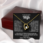 To My Beautiful Wife Heart Necklace – Romantic Gift from Husband