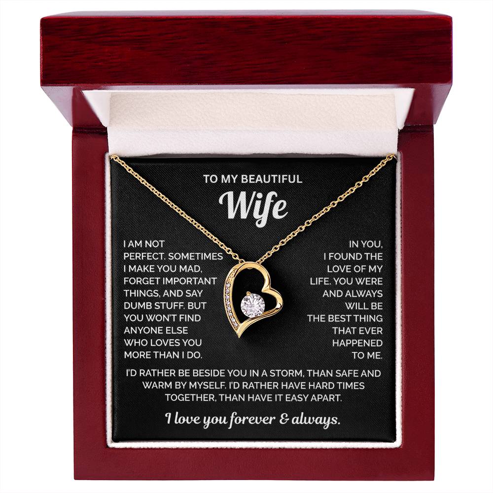 To My Wife Necklace - Love of My Love