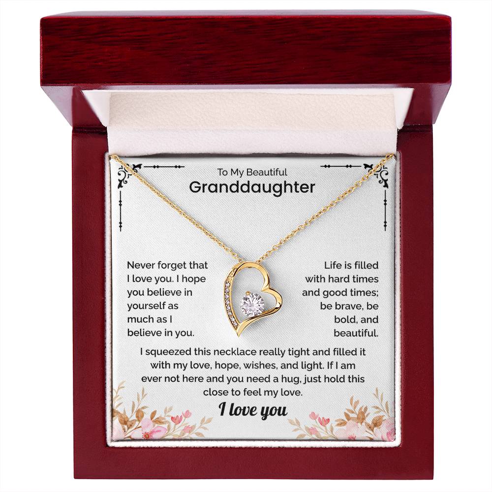 Granddaughter Gift - Forever Love Necklace