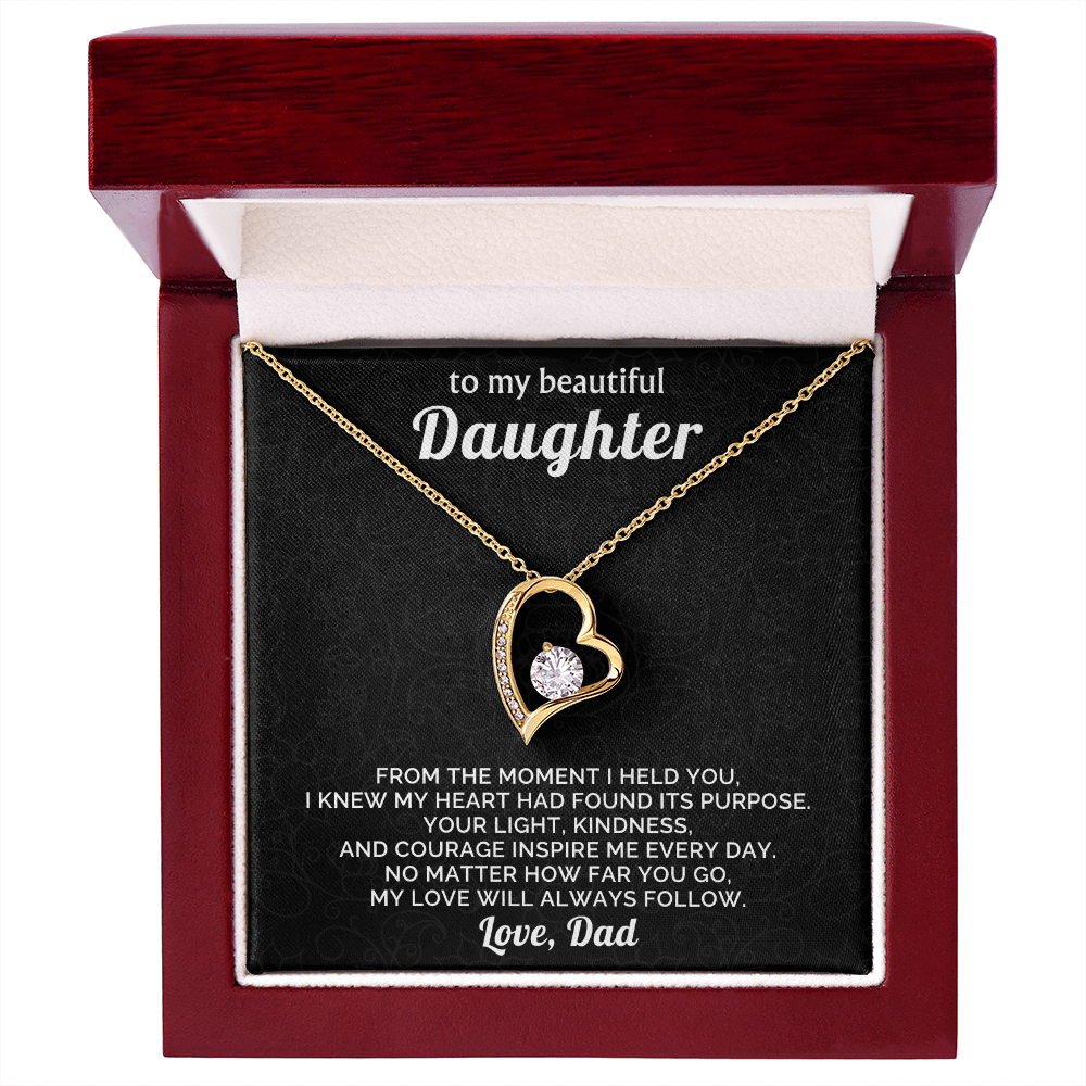 To My Beautiful Daughter Necklace from Dad