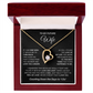 To My Future Wife - Forever Love Necklace for Fiancée with a Heartfelt Message
