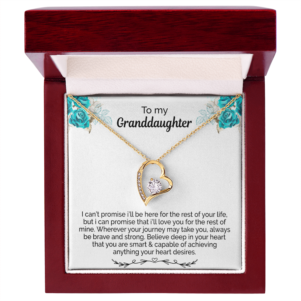 Granddaughter Necklace With Heartfelt Message