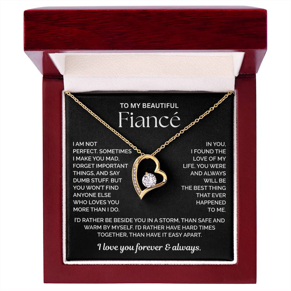 To My Fiance Necklace - Love of My Love