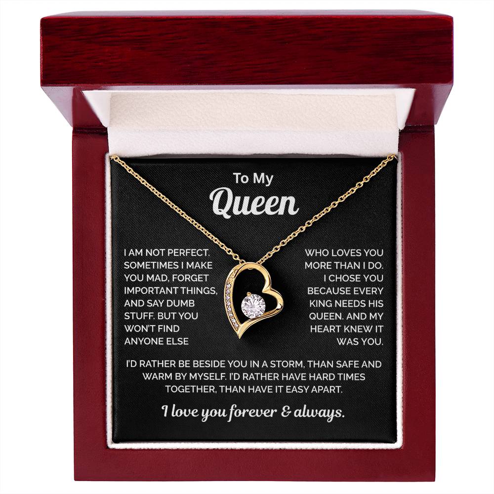 To My Queen Necklace - King Needs a Queen