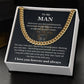 To My Man - You Are My King - Cuban Link Chain