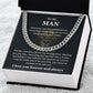 To My Man - You Are My King - Cuban Link Chain