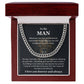 To My Man - You Are My King - Cuban Link Chain