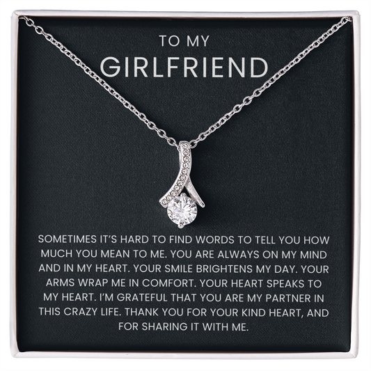 To My Girlfriend Necklace - Perfect Gift for Girlfriend