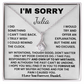 Personalized I'm Sorry Apology Gift for Her with Custom Name