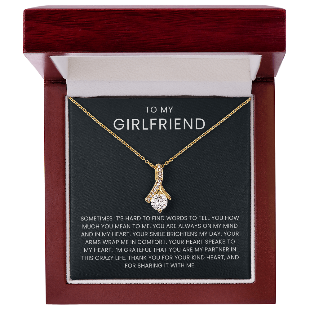 To My Girlfriend Necklace - Perfect Gift for Girlfriend