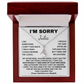Personalized I'm Sorry Apology Gift for Her with Custom Name