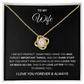 To My Wife - I Love You Forever Necklace