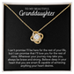 Granddaughter Gift - Love Knot Necklace