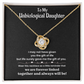 Unbiological Daughter Necklace - Forever Linked Together Gift