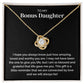 Bonus Daughter Gift - Love Knot Necklace