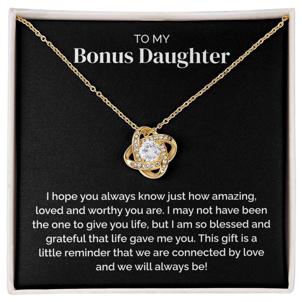 Bonus Daughter Gift - Love Knot Necklace