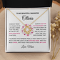Personalized Gifts for Daughter from Mom with Love Knot Necklace