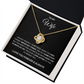 To My Wife - I Love You Forever Necklace