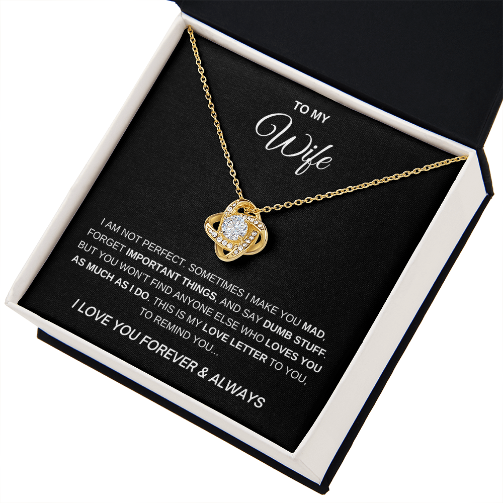 To My Wife - I Love You Forever Necklace
