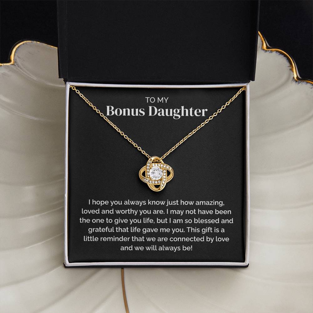 Bonus Daughter Gift - Love Knot Necklace