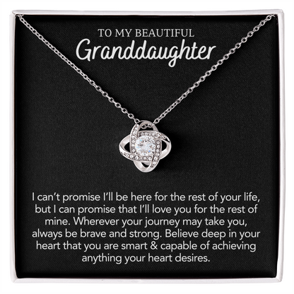 Granddaughter Gift - Love Knot Necklace