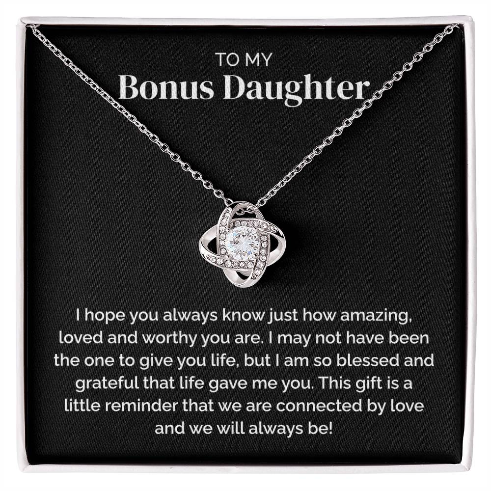 Bonus Daughter Gift - Love Knot Necklace