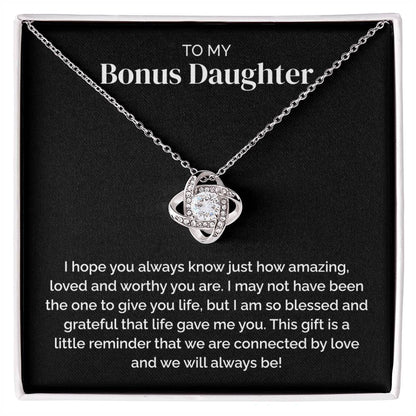 Bonus Daughter Gift - Love Knot Necklace