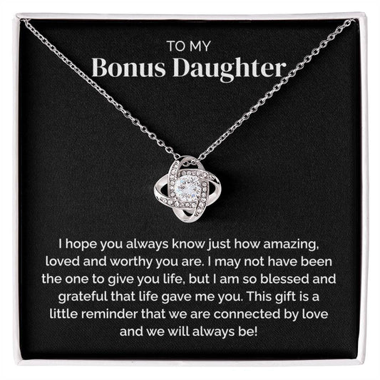 Bonus Daughter Gift - Love Knot Necklace