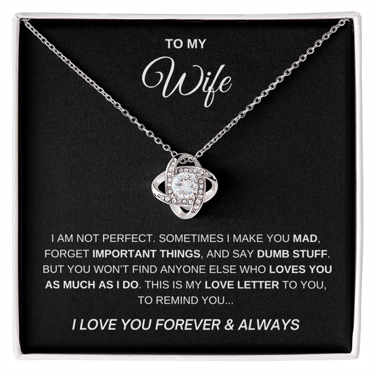 To My Wife - I Love You Forever Necklace