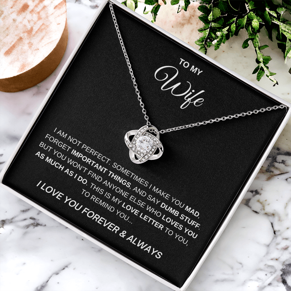 To My Wife - I Love You Forever Necklace