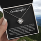 Granddaughter Gift - Love Knot Necklace