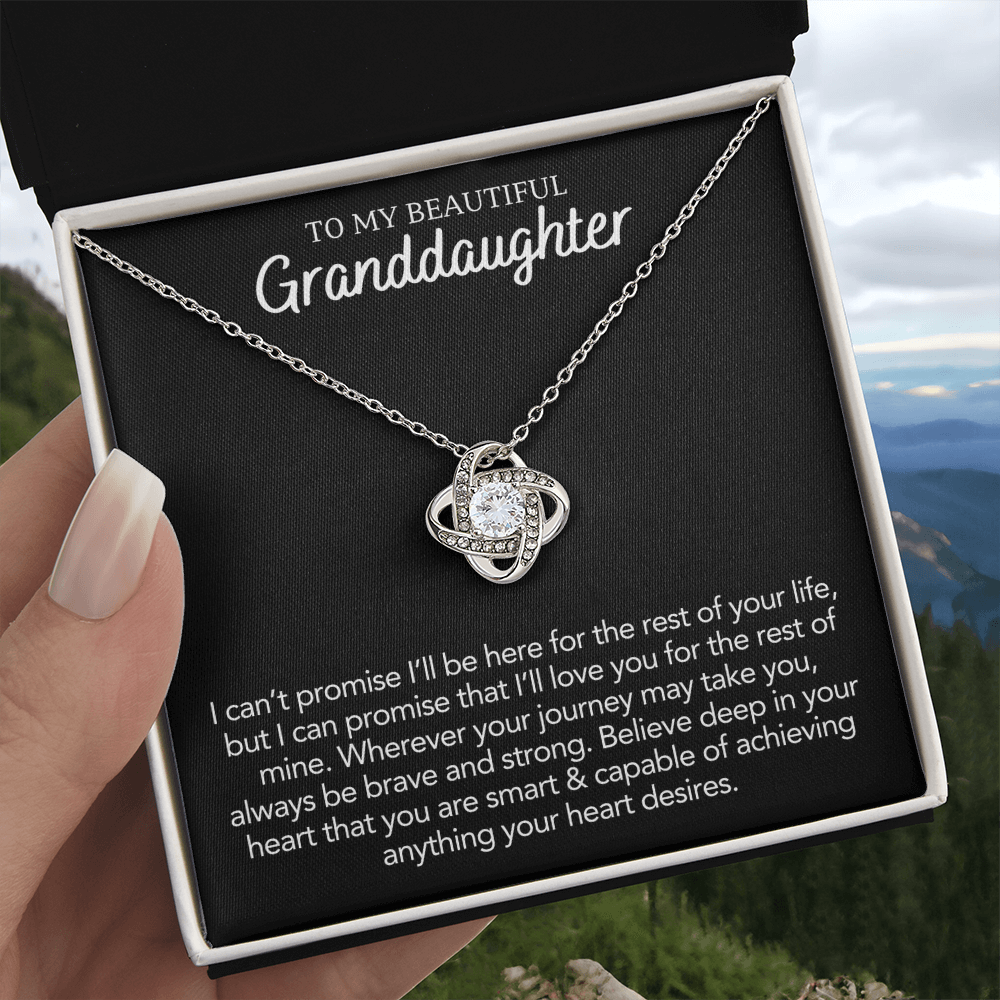 Granddaughter Gift - Love Knot Necklace