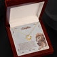To My Beautiful Daughter, I Promise To Love You For The Rest Of My Life -Love Knot Necklace