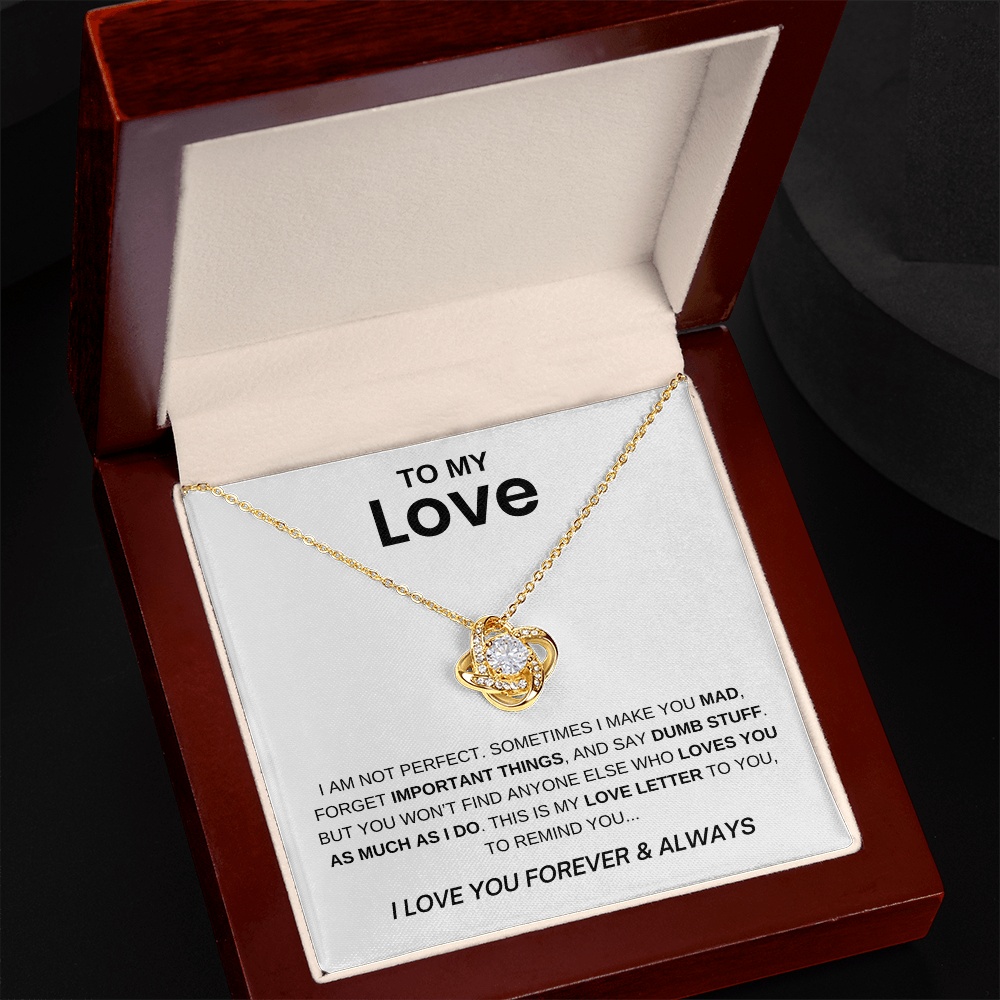 To My Love - I am Not Perfect
