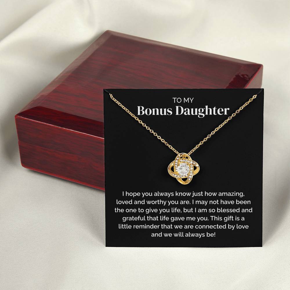 Bonus Daughter Gift - Love Knot Necklace