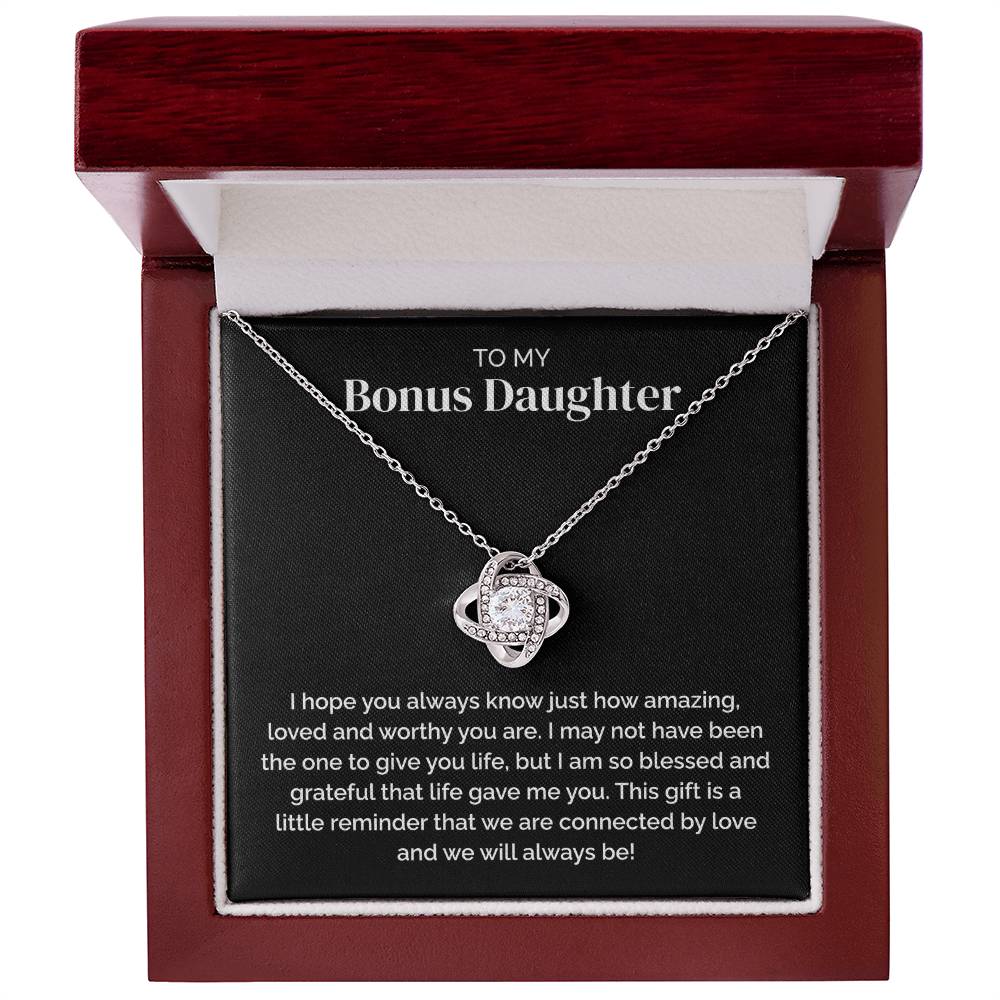 Bonus Daughter Gift - Love Knot Necklace