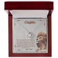 To My Beautiful Daughter, I Promise To Love You For The Rest Of My Life -Love Knot Necklace
