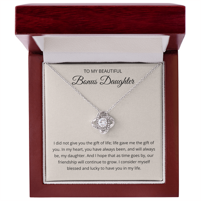 To My Beautiful Bonus Daughter - I am Lucky to Have You in My Life